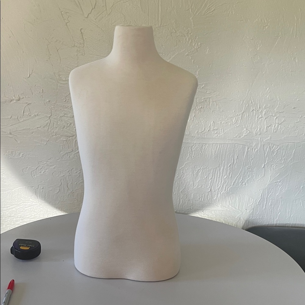 Cream Fabric Display Torso Mannequin